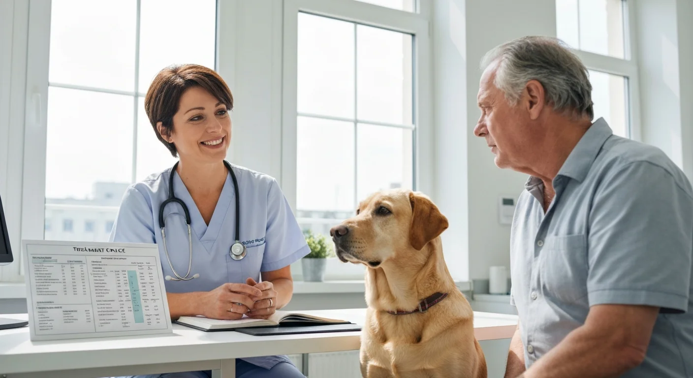 Veterinary oncology consultation for a dog