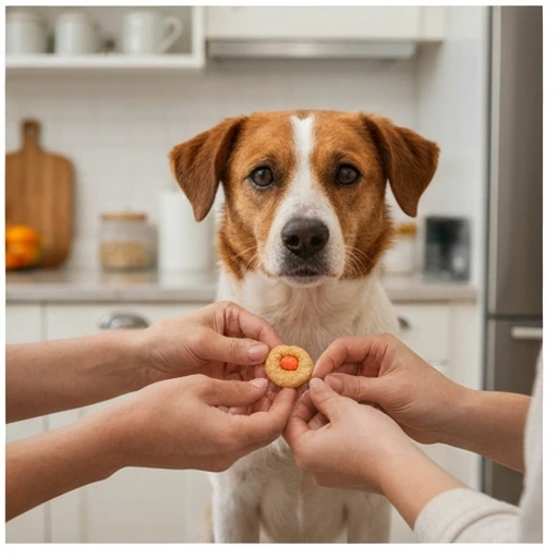 Canine patient during vet visit