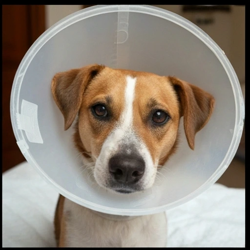 Dog during a veterinary consultation