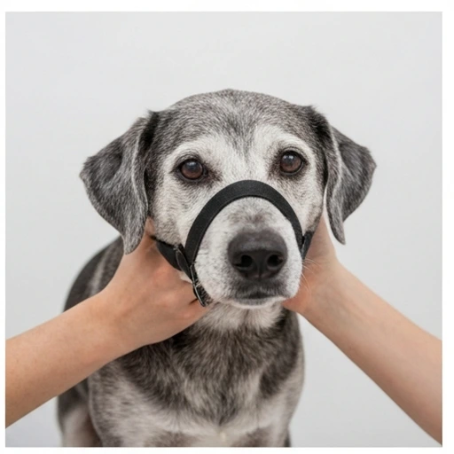 Veterinary examination of a dog